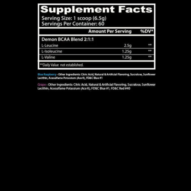 Demon Bcaa 60 Servings By Insane Labz - Image 2