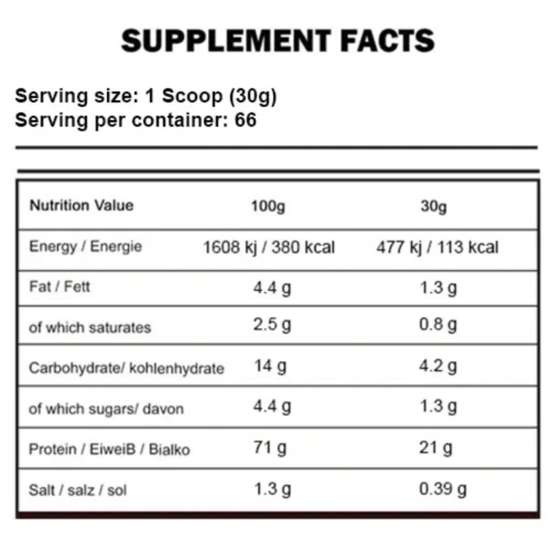 Gold Whey 4kg By Kevin Levrone Signature Series - Image 2