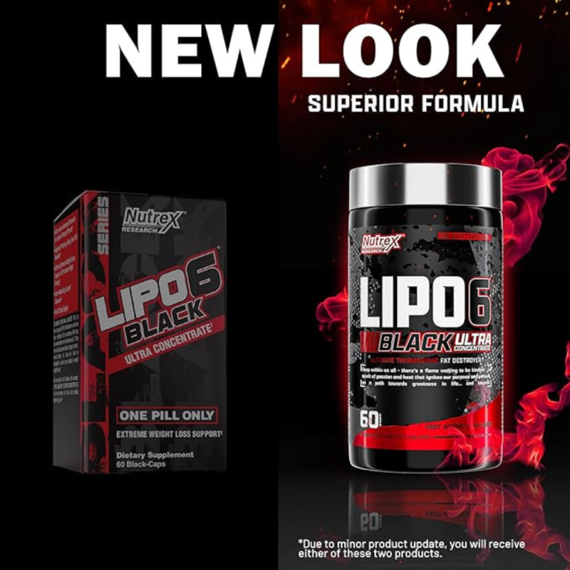 Lipo6 Black 60 Black Capsules By Nutrex Research - Image 6