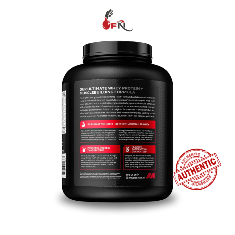 NitroTech 4lbs Lean Muscle Builder By MuscleTech - Image 3