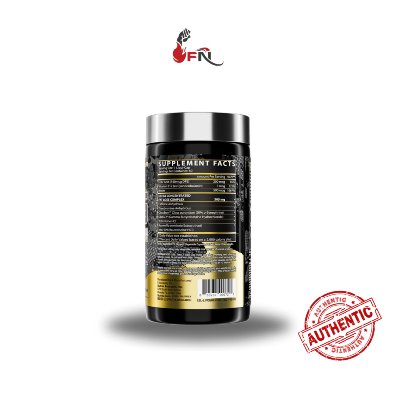 Lipo6 Black Hers 60 Capsules By Nutrex Research - Image 2