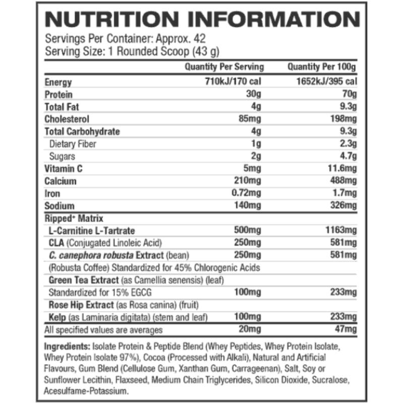 NitroTech Ripped 4lbs By MuscleTech - Image 2