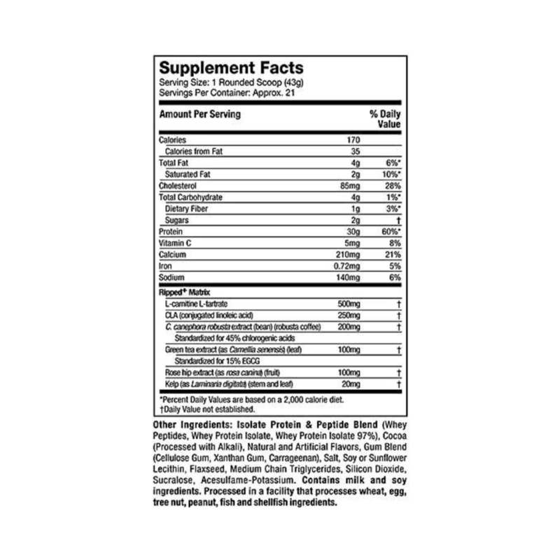 NitroTech Ripped 2lbs By MuscleTech - Image 2