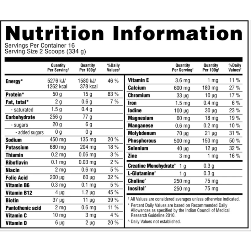 Serious Mass 12lbs By Optimum Nutrition - Image 3