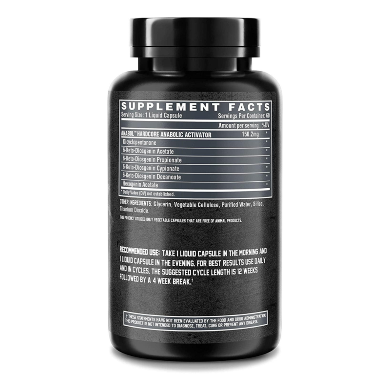 Anabol Hardcore 60 Capsules By Nutrex Research - Image 2