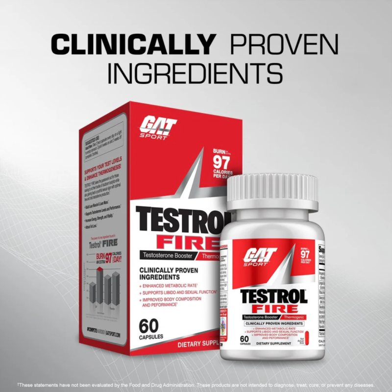 Testrol Fire 60 Tablets By Gat Sport - Image 4