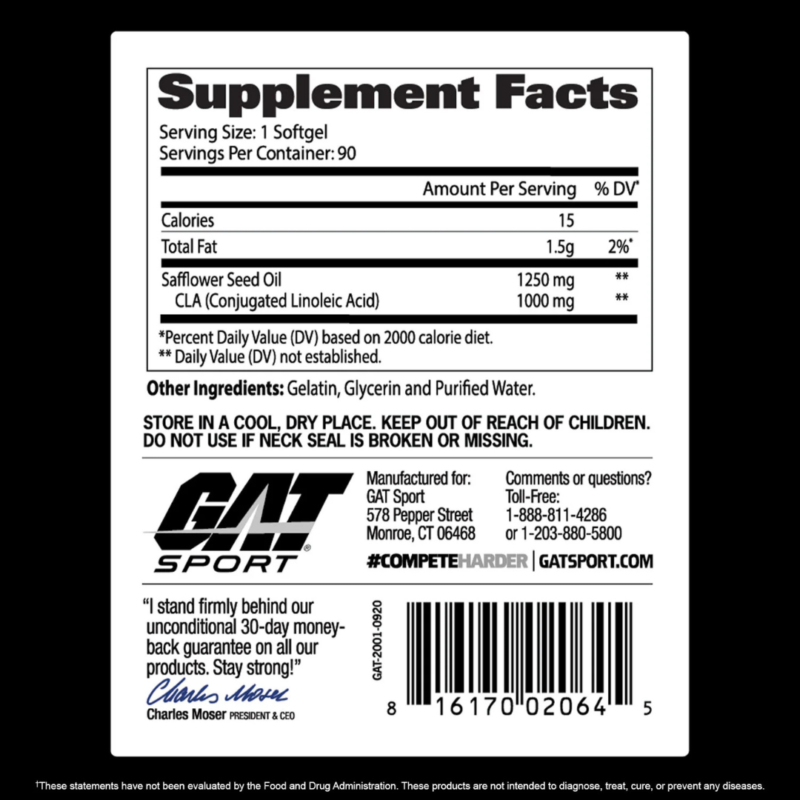 Cla 1250 90 Soft Gels By Gat Sport - Image 2