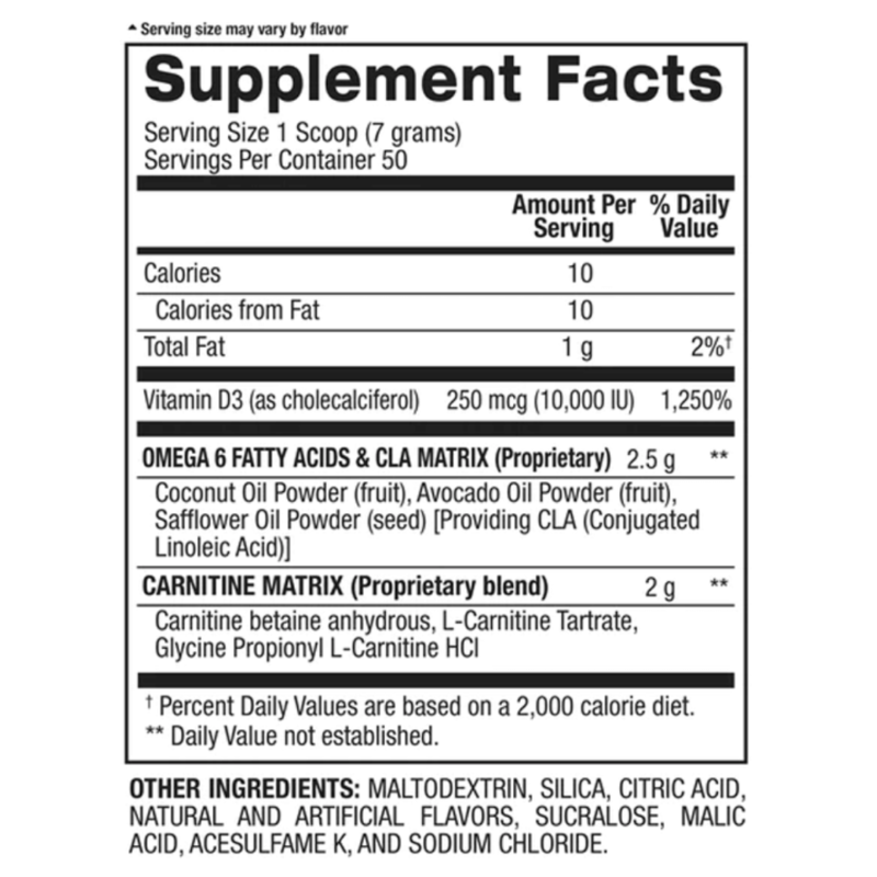 Cla + Carnitine 50 Servings By Bpi Sports - Image 3
