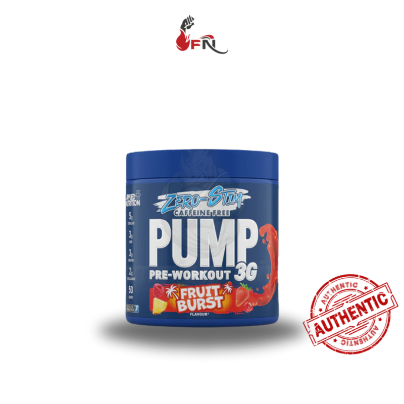 Pump 3G Zero Stim Caffeine Free Pre-Workout 375g By Applied Nutrition