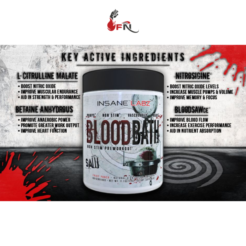 SAW BloodBath 40 Servings By Insane Labz - Image 2