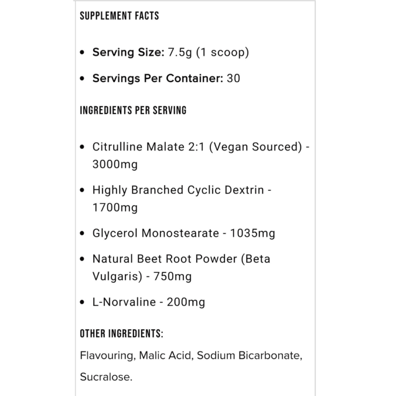 Pump Pre Workout 30 Servings By Warrior Supps - Image 2