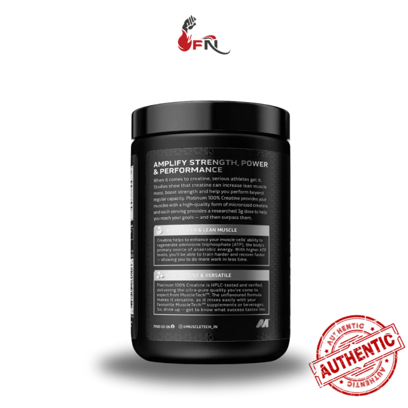 Platinum Creatine 400g 80 Servings By MuscleTech - Image 3
