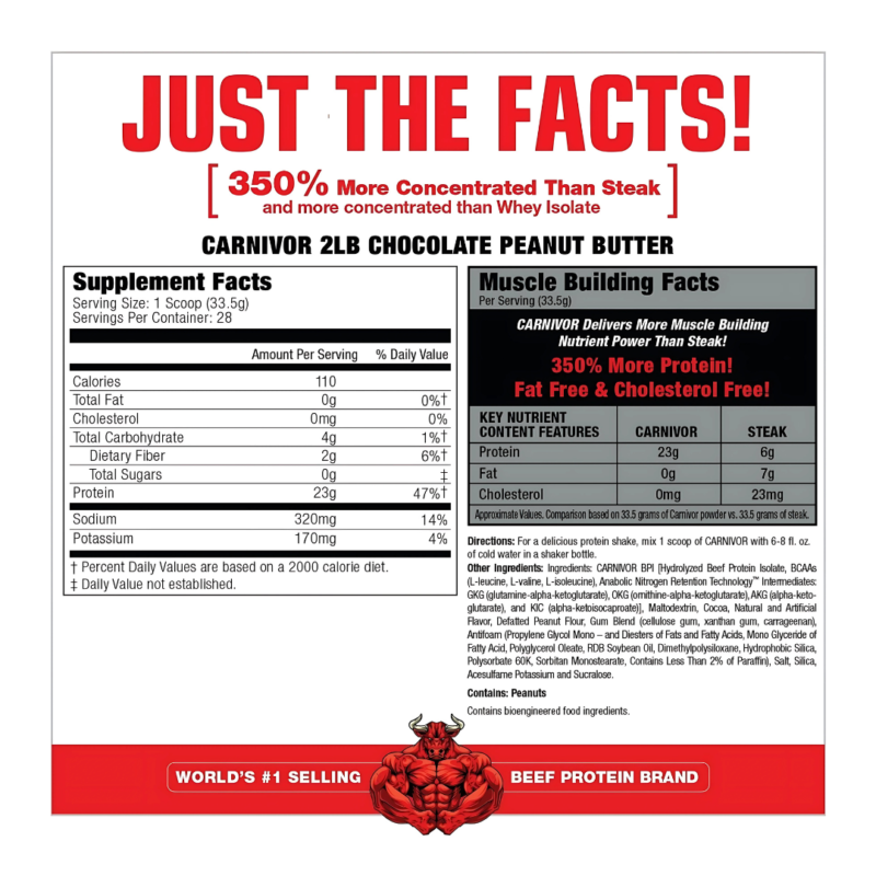 Carnivor Beef Protein 2lb By MuscleMeds - Image 2