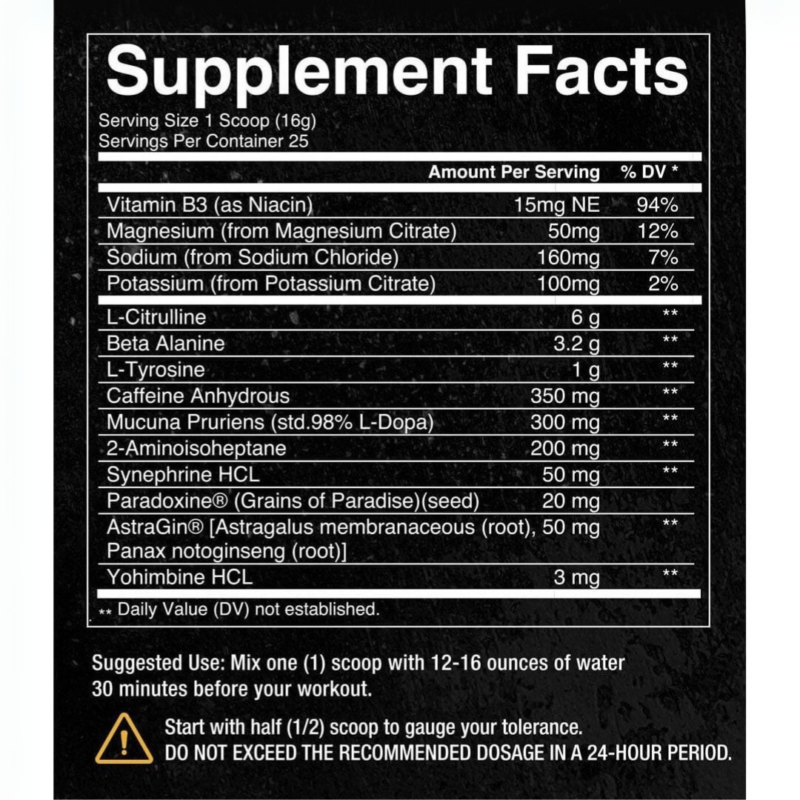 Convict Pre Workout 2.0 25 Servings By Condemned labs - Image 2