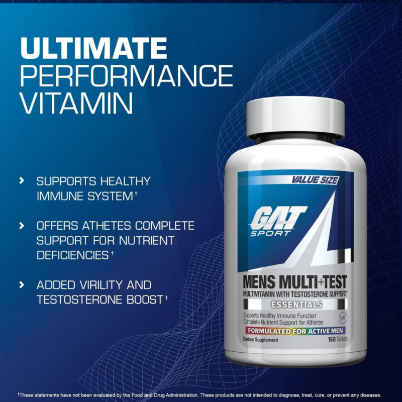 Mens Multi + Test 150 Tablets By Gat Sport - Image 6