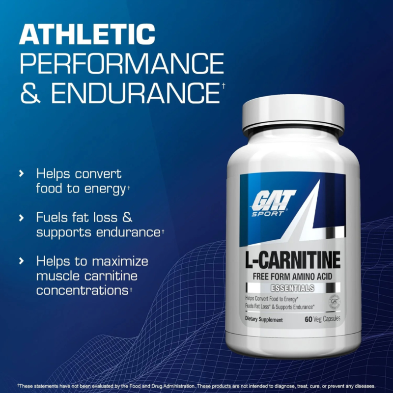 L-Carnitine 60 Capsules By Gat Sport - Image 2