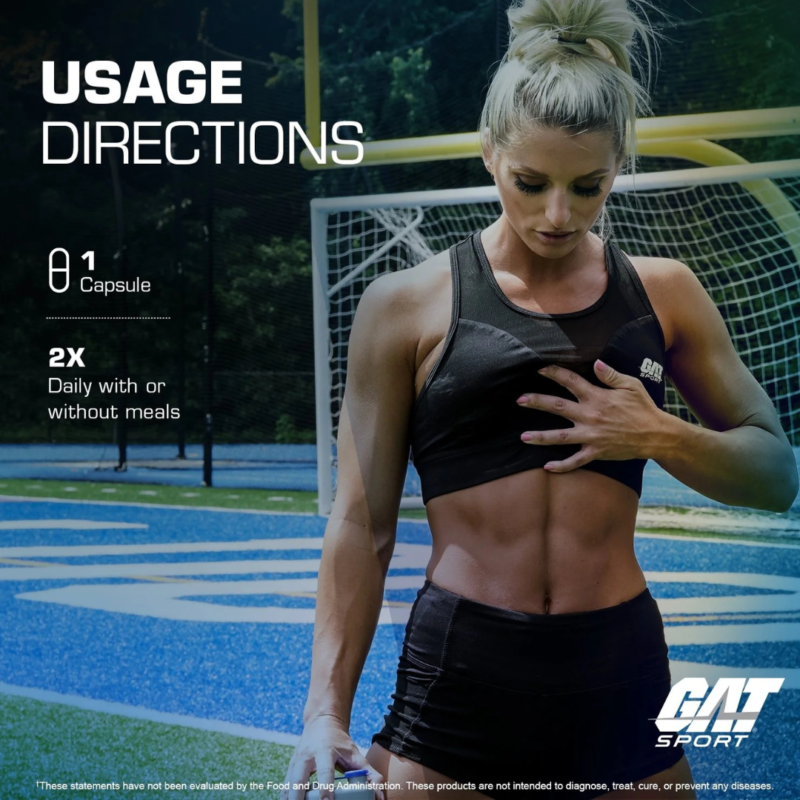 L-Carnitine 60 Capsules By Gat Sport - Image 3
