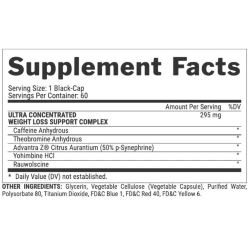 Lipo-6 Black Intense UC 60 Black Caps By Nutrex Research - Image 2