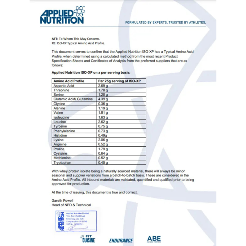 Iso-Xp 1.8kg By Applied Nutriton - Image 3