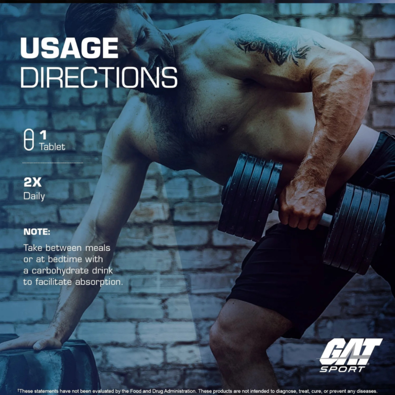 L-Arginine 180 Tablets By Gat Sport - Image 3