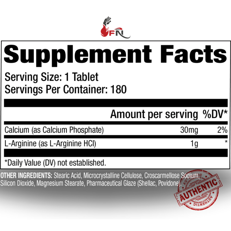 L-Arginine 180 Tablets By Gat Sport - Image 2