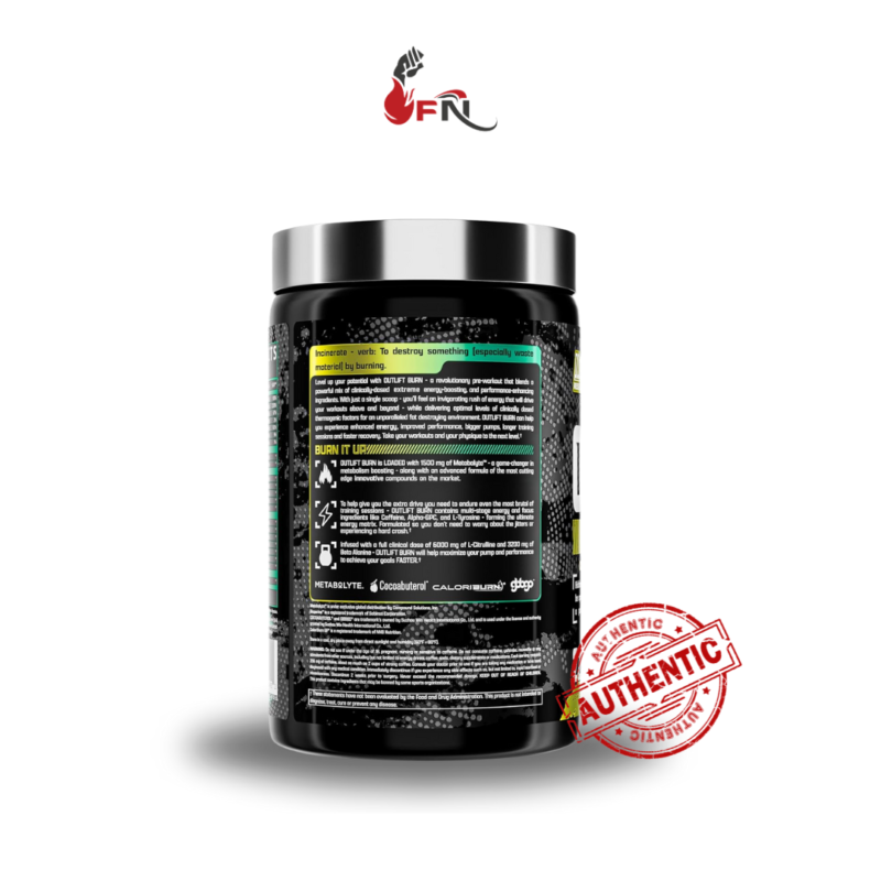 Outlift Burn Pre Workout 22 Servings By Nutrex Research - Image 4