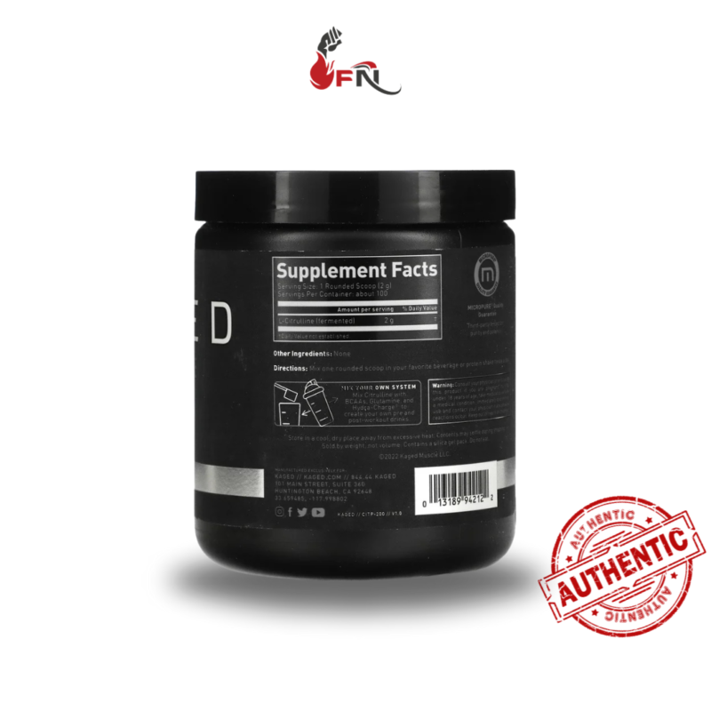 L-Citrulline 100 Servings By Kaged Muscle - Image 4