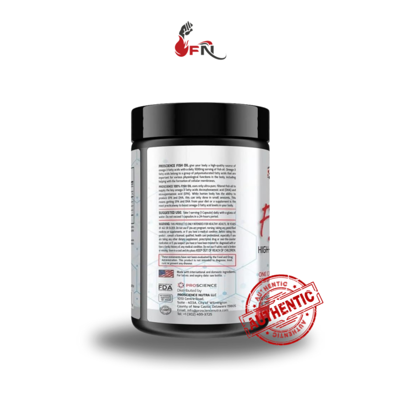 Fish Oil 100 Soft Gels By Pro Science Nutra - Image 3
