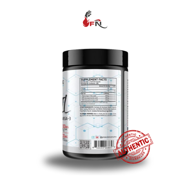 Fish Oil 100 Soft Gels By Pro Science Nutra - Image 4
