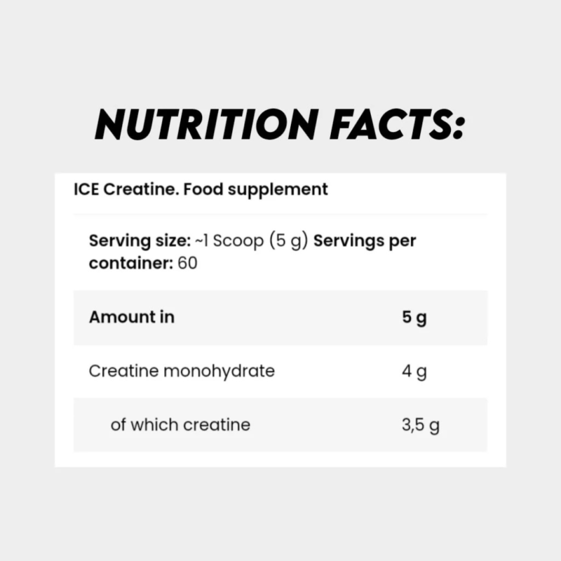Crea Tine 60 Servings By Fitness Authority - Image 2