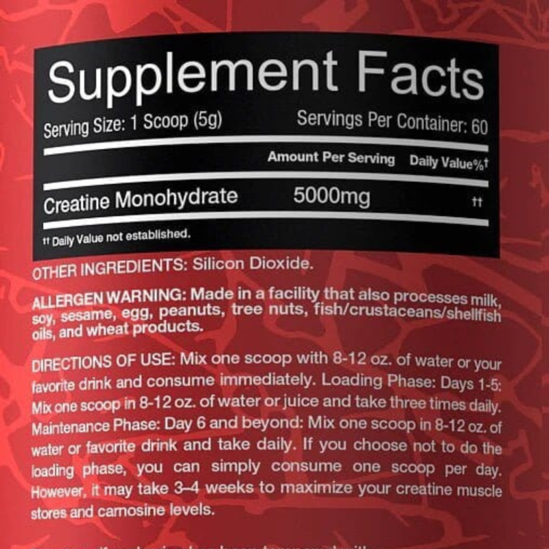 Red Rex Creatine 300g By Big Ramy Labs - Image 2