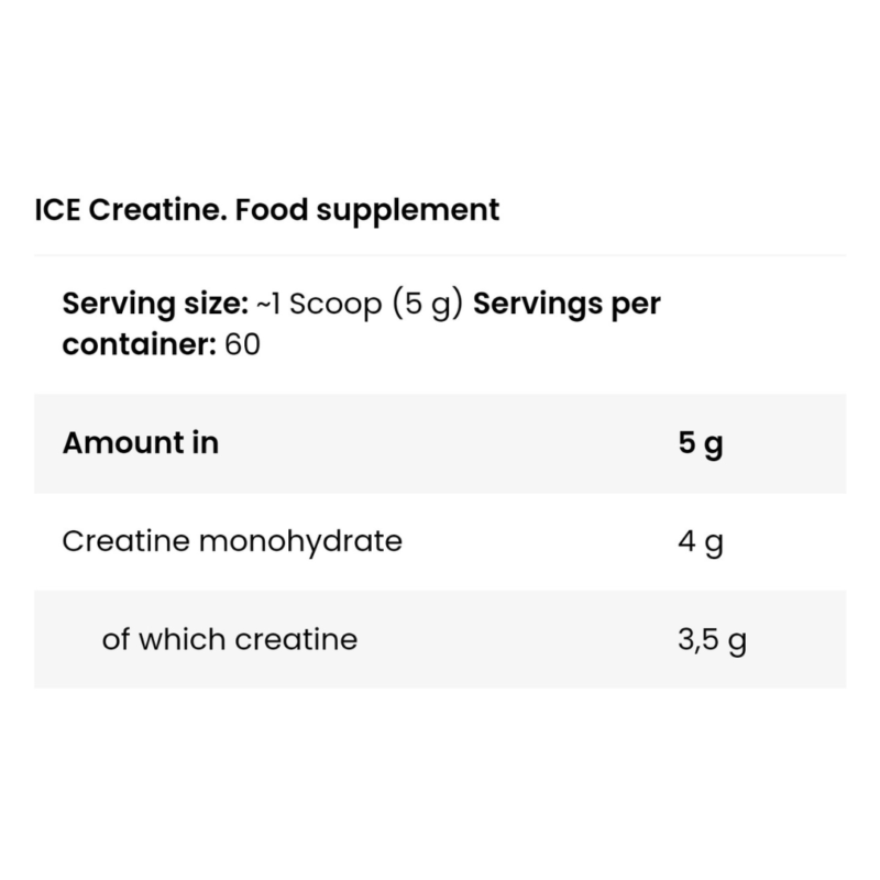 Ice Creatine 300G By Fitness Authority - Image 2