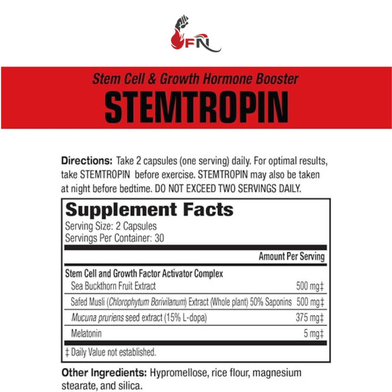 Stemtropin 60 Capsules By MuscleMeds - Image 2