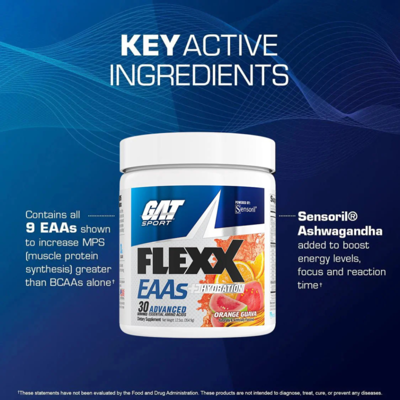 Flexx EAAs + Hydration 30 Servings By Gat Sport - Image 3