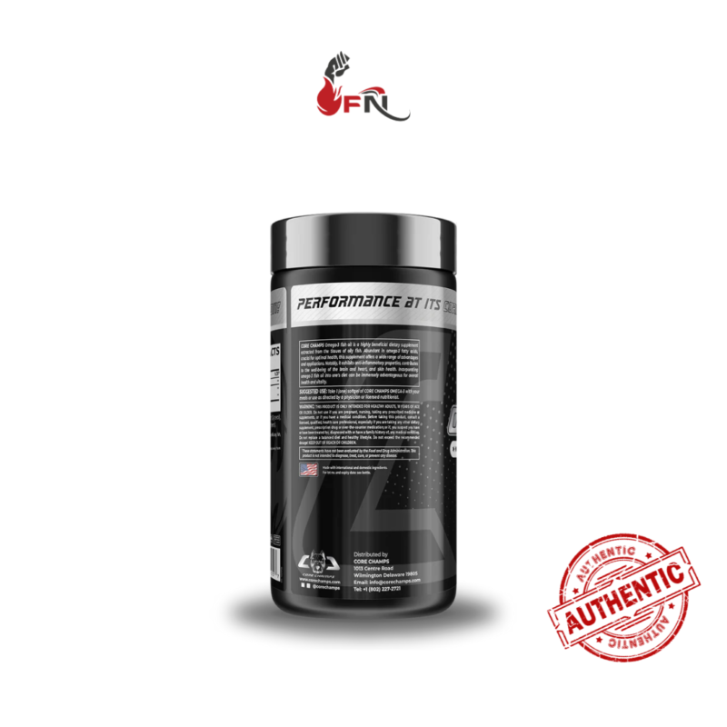 Omega-3 Fish Oil 1000mg 100 Soft Gels By Core Champs - Image 3