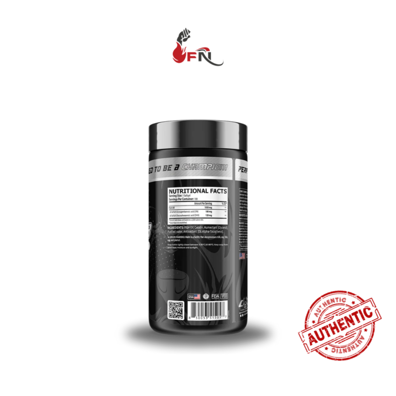 Omega-3 Fish Oil 1000mg 100 Soft Gels By Core Champs - Image 2