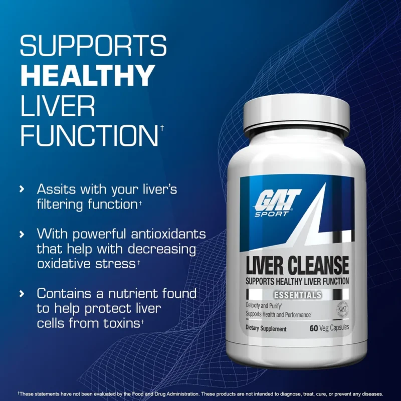 Liver Cleanse 60 Capsules By Gat Sport - Image 5