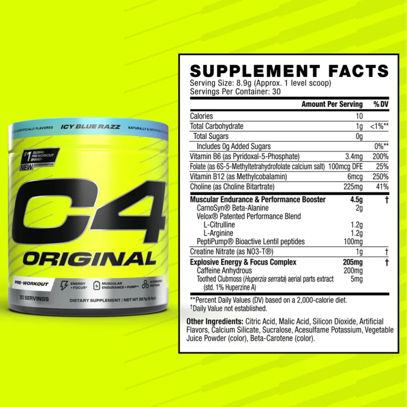 C4 Original 50 Servings By Cellucor - Image 6